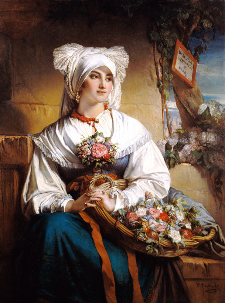 A Trieste Flowergirl de Jean Francois Portaels