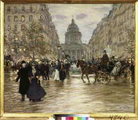 The boulevard of Saint Michel in Paris.