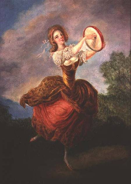 Dancer with a Tambourine de Jean Frederic Schall