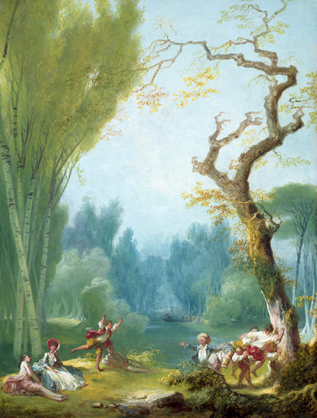 Jean-Honore Fragonard en reproducción impresa o copia al óleo sobre lienzo.