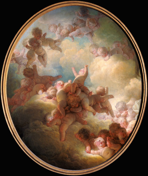 The Swarm of Cupids de Jean Honoré Fragonard