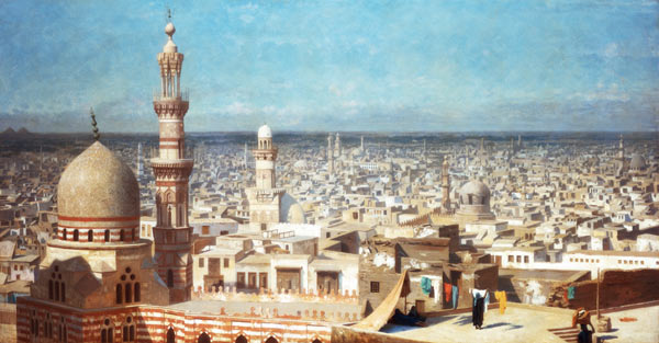 Look over Cairo. de Jean-Léon Gérome