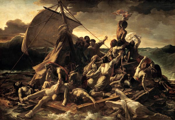 La bals de la Medusa de Jean Louis Théodore Géricault