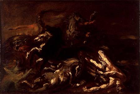 The Death of Hippolytus de Jean Louis Théodore Géricault