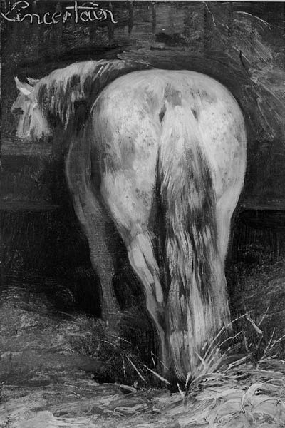Uncertain, the Horse in the Stable de Jean Louis Théodore Géricault