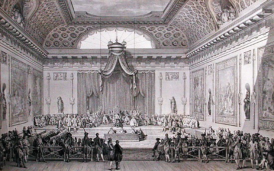 Assemblee des Notables Presided over Louis XVI (1754093) 1787 de Jean Michel the Younger Moreau
