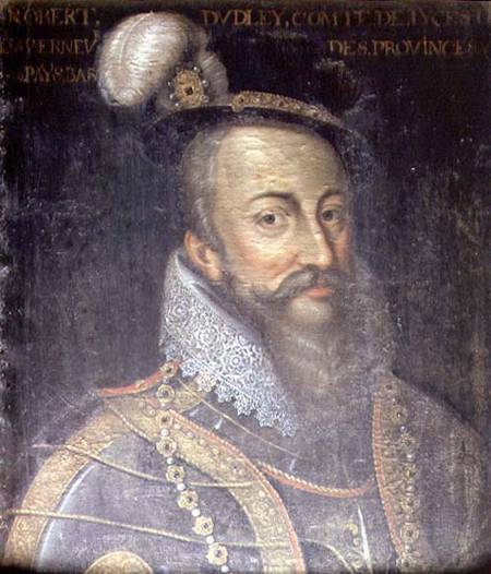 Portrait of Robert Dudley (1532-88) Earl of Leicester de Jean Mosnier