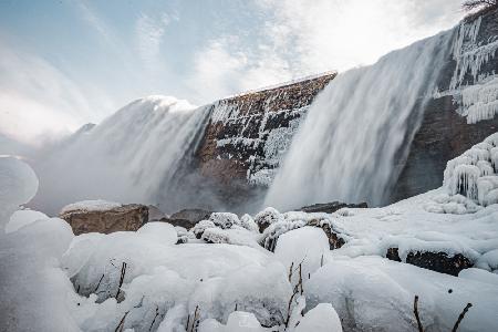 Above the ice