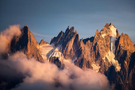 Dusk Over the Alps Peaks