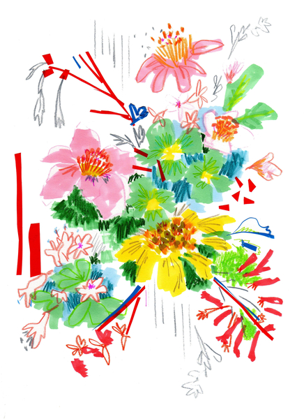 Floral Sketch 2 de Jo Chambers