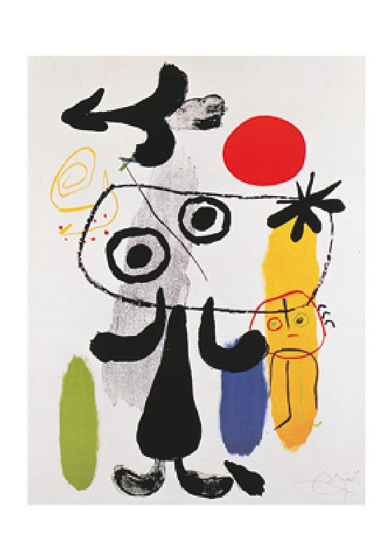 Titulo de la imágen Joan Miró - Figura descubierta al sol  II  - (JM-853) - Poster
