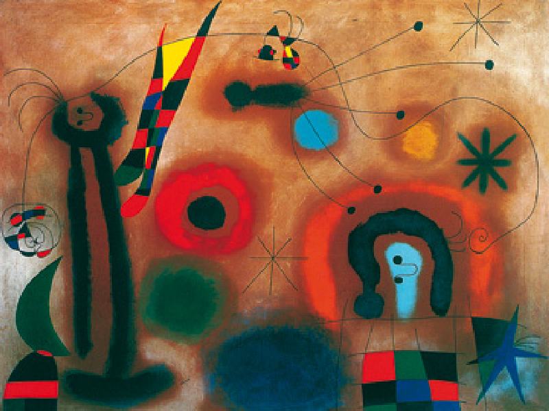 Titulo de la imágen Joan Miró - Libélula con alas al descubierto - (JM-879) - Poster