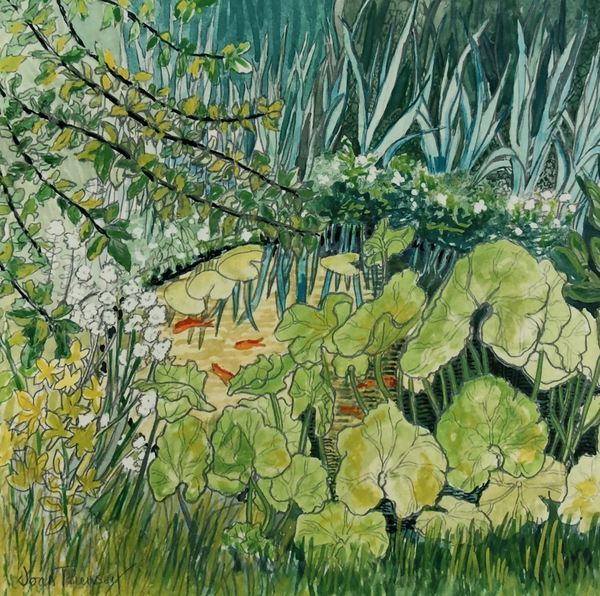 Pond with Goldfish de Joan  Thewsey