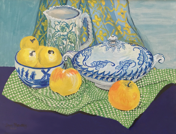 Still life with Tureen and Apples de Joan  Thewsey