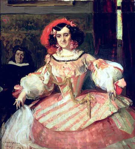 Retrato de María Guerrero, actriz y directora del Teatro Español de Madrid de Joaquin Sorolla