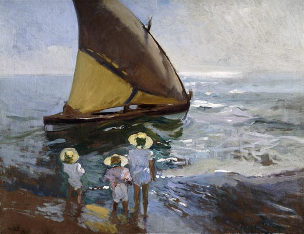 Am Strand von Valencia de Joaquin Sorolla