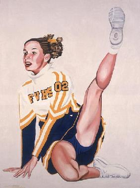 Floor Routine, 2002 (oil & acrylic on canvas) 