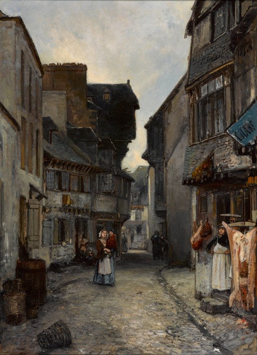 A street in Landerneau de Johan Barthold Jongkind