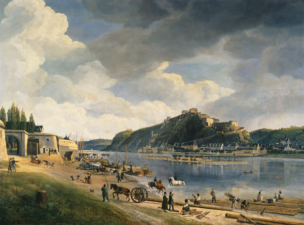 Look at the bank of the Rhine with honour broad st de Johann Adolf Lasinsky