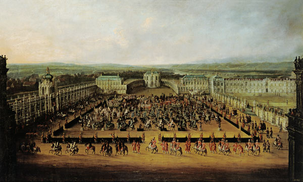 Caroussel Comique, Act in the Zwinger to Dresden 1722 de Johann Alexander Thiele