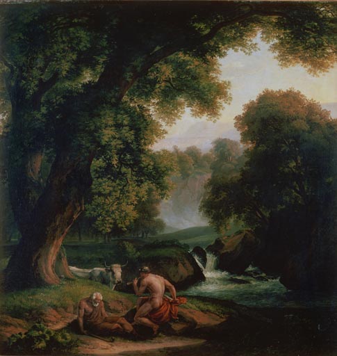 Landschaft mit Merkur, Argus und Io de Johann Christian Reinhart