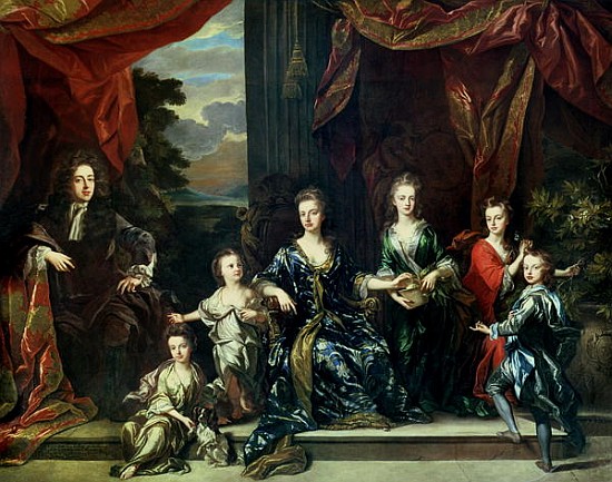 John Churchill (1650-1722) 1st Duke of Marlborough and Sarah (1660-1744) Duchess of Marlborough with de Johann Closterman