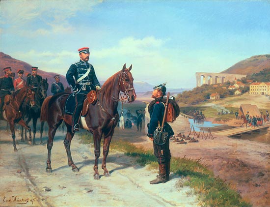 Meeting with prince Friedrich-Carl of Preussen de Johann Emil Hünten