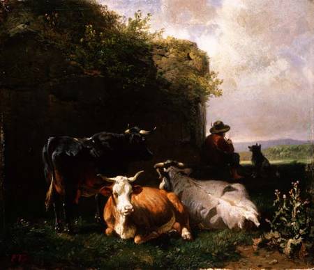 The Cowherd de Johann Friedrich Voltz