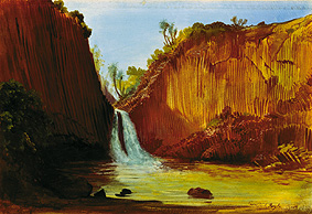 The waterfall of Regla. de Johann Moritz Rugendas
