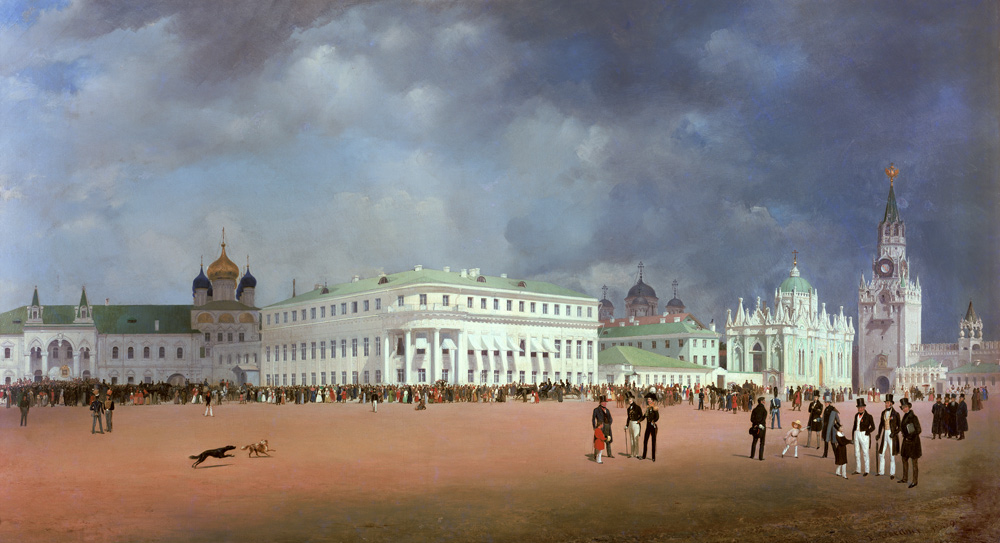 Panorama of Moscow. Con panel of the triptych de Johann Philipp Eduard Gaertner
