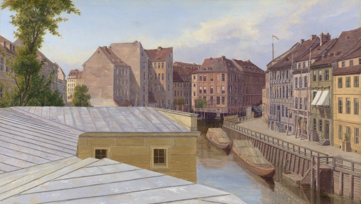 The Friedrichsgracht, Berlin de Johann Philipp Eduard Gaertner