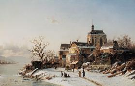 Winter landscape at Oberwesel