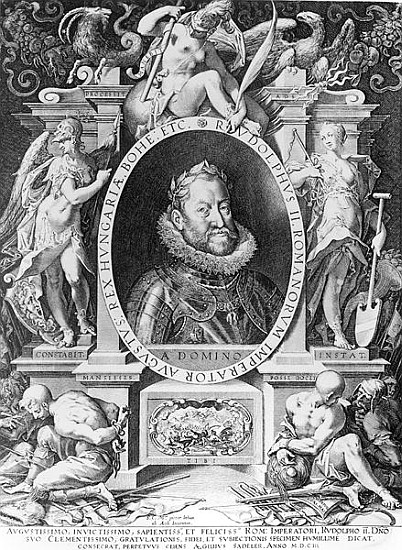 Portrait of Rudolph II (1576-1612) de Johannes Hausser von Ach