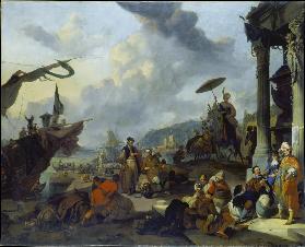 Mediterranean Harbour Scene