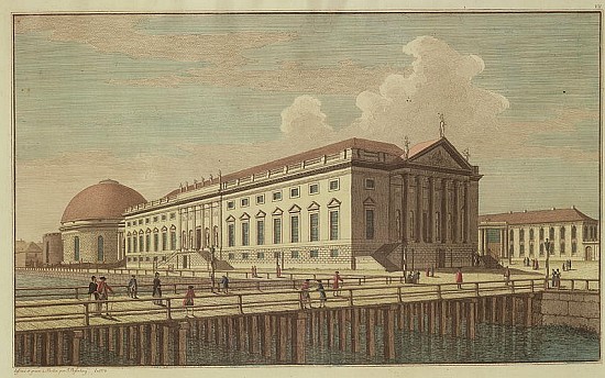View of the Opera House in Berlin de Johann Georg Rosenberg