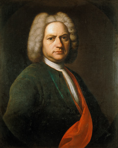 Bach, J.S. - Johann Jakob Ihle en reproducción impresa o copia al óleo  sobre lienzo.