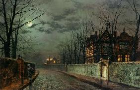 Old English House, Moonlight After Rain