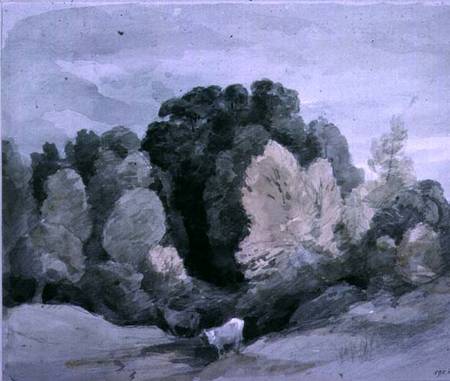 Cattle near the Edge of a Wood de John Constable