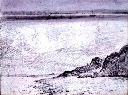 Sheerness; Coast scene near Southend de John Constable