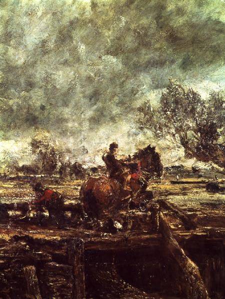 Study for The Leaping Horse (detail) de John Constable