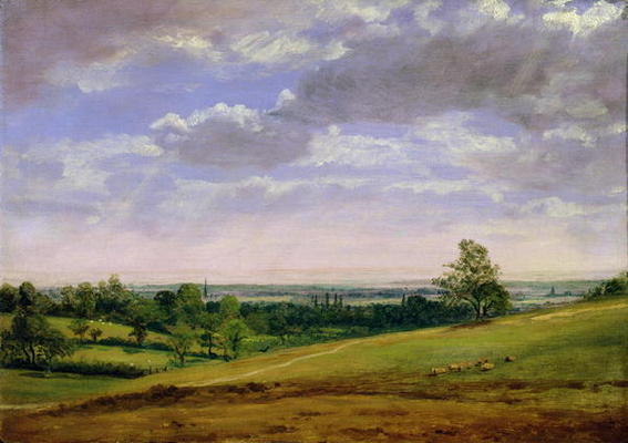 View from Highgate Hill (oil on canvas) de John Constable