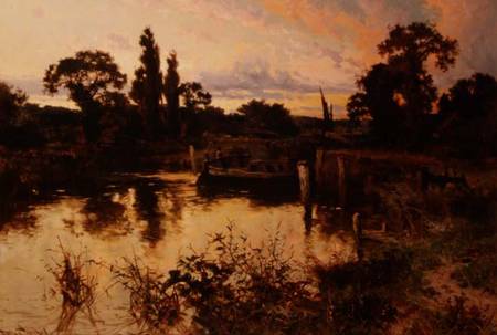 The River at Sunset de John Horace Hooper