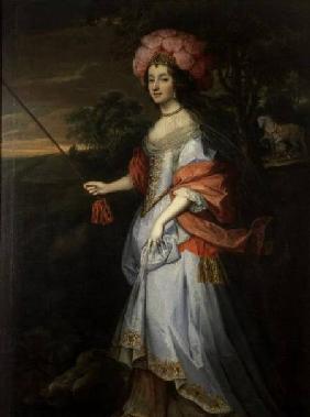 A Lady in Masquerade Costume