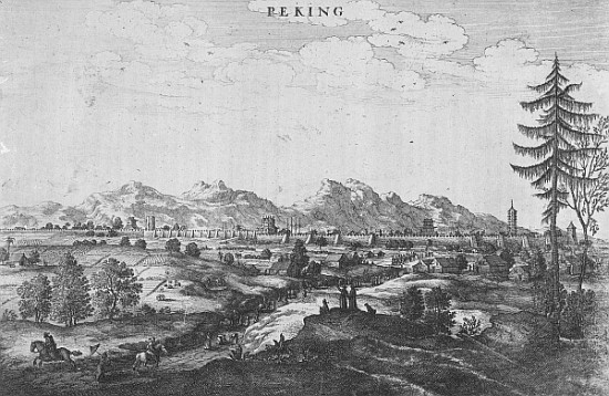 Peking, an illustration from Jan Nieuhof''s ''An Embassy to China'', published 1665 de John Ogilby
