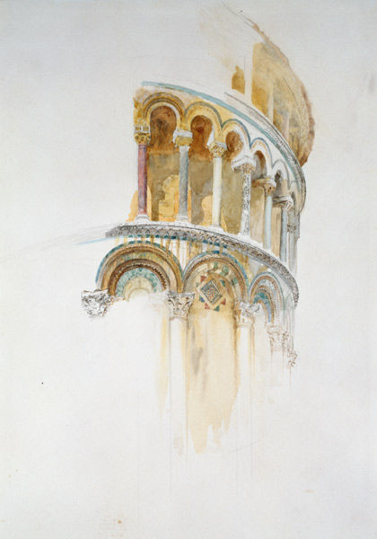 Apse of the Duomo, Pisa (pencil & w/c on paper) de John Ruskin
