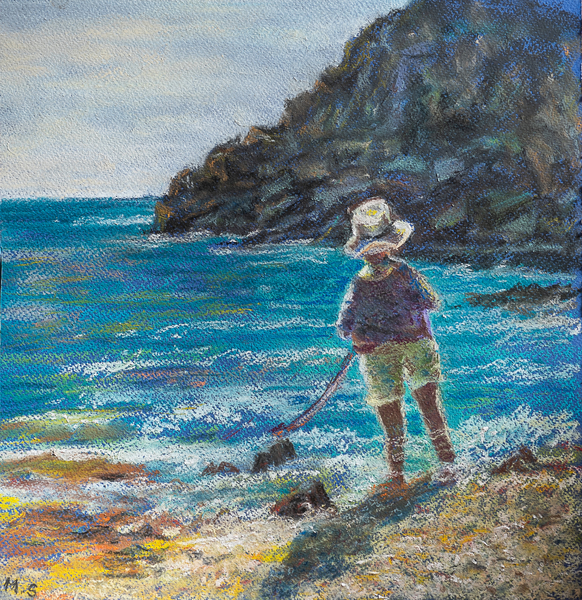 Little boy fishing de Margo Starkey