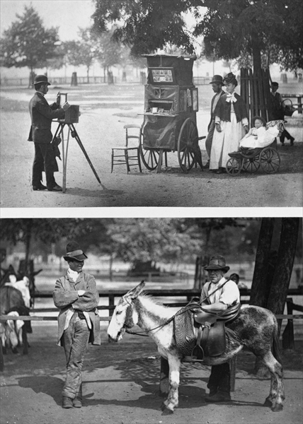 Photography on the Common and Waiting for Hire, 1876-77 (woodburytype)  de John Thomson