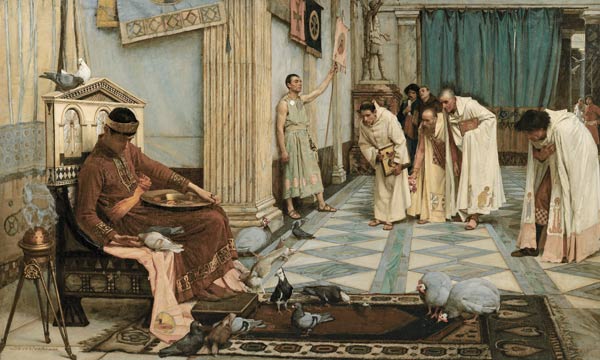 The Favourites of the Emperor Honorius de John William Waterhouse