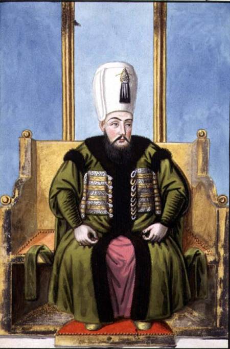 Ahmed I (1590-1617) Sultan 1603-17, from 'A Series of Portraits of the Emperors of Turkey' de John Young