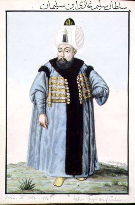 Selim II (1524-74) called 'Sari', the Blonde or the Sot, Sultan 1566-74, from 'A Series of Portraits de John Young